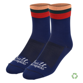 Blue Cycling Socks 15cm